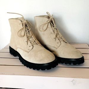 J. Crew Suede Lace-up Boots 9.5